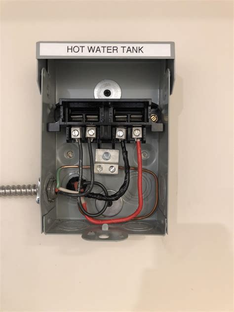 electric water heater disconnect box|disconnect for tankless water heater.